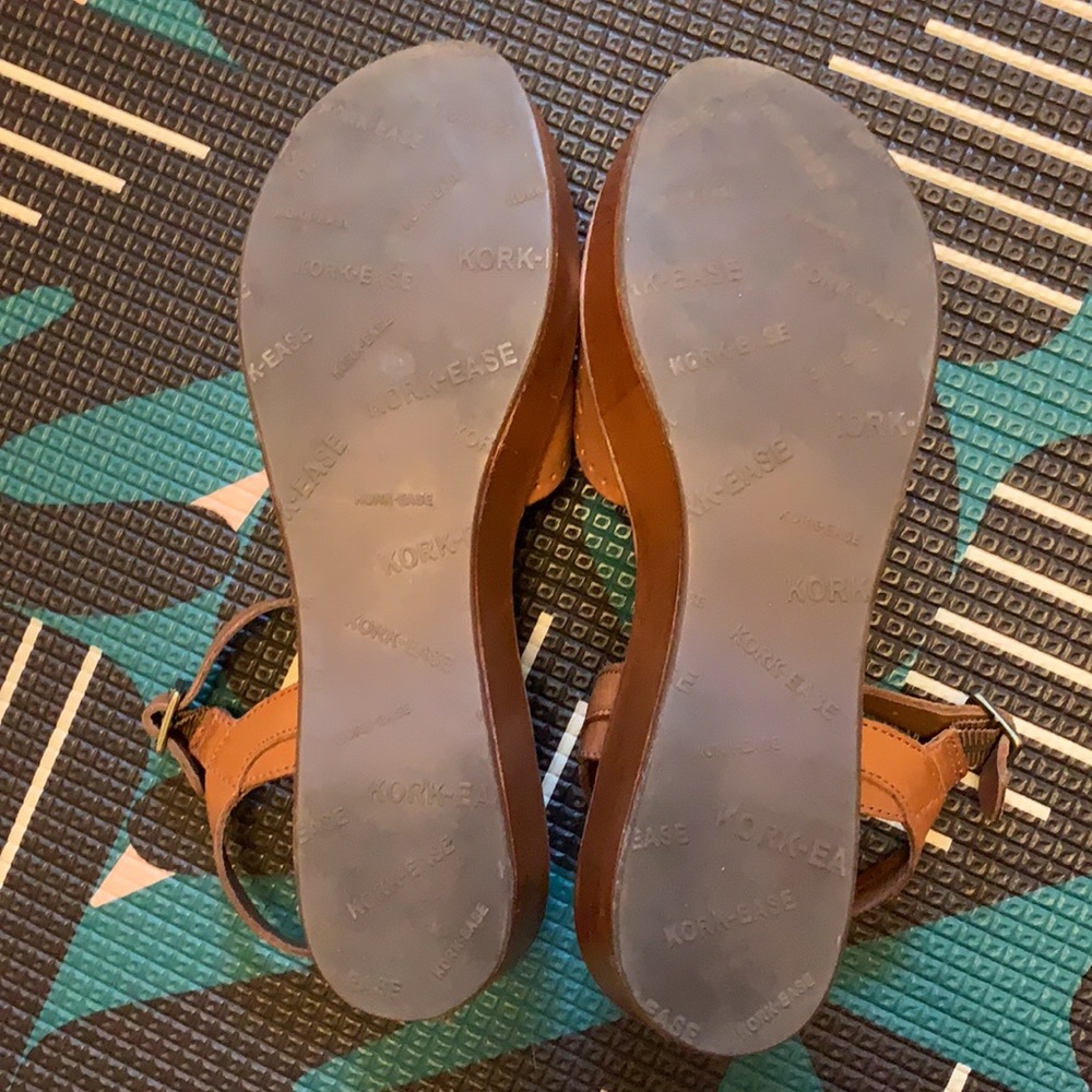 Kork-Ease Women’s Tan Leather Platform Sandals Size 8US - Picture 5 of 6
